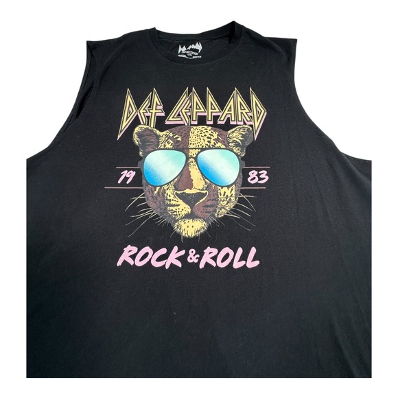 Def Leppard Rock & Roll 1983 Sleeveless‎ T-Shirt Dress Men's Large L - Picture 3 of 7